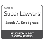 rated by Super Lawyers jacob a. snodgrass selected in 2017 thomson reuters